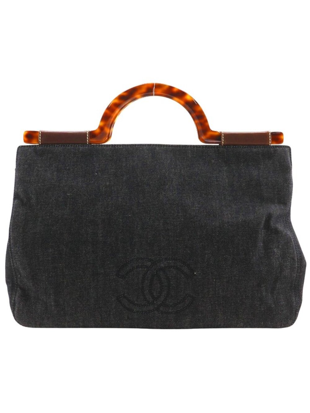 Chanel CC Logo Denim Handbag